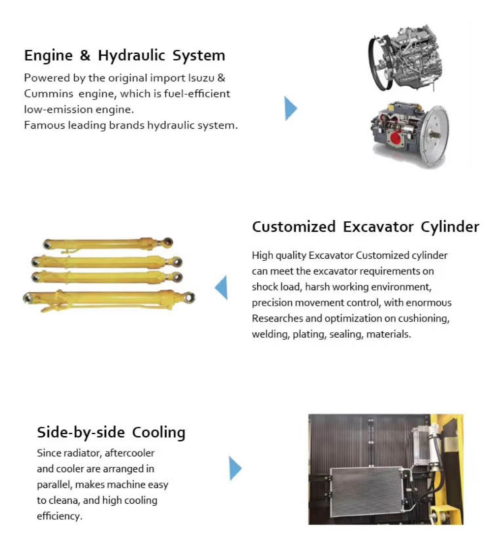 Efficient 22 Ton KN210-9 Excavator With Cummins Engine Efficient 22 Ton KN210-9 Excavator With Cummins Engine