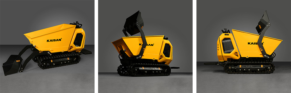 Euro 5 Mini Dumper avec des pistes en acier 800 kg Capacité de charge utile Euro 5 Mini Dumper avec des pistes en acier 800 kg Capacité de charge utile