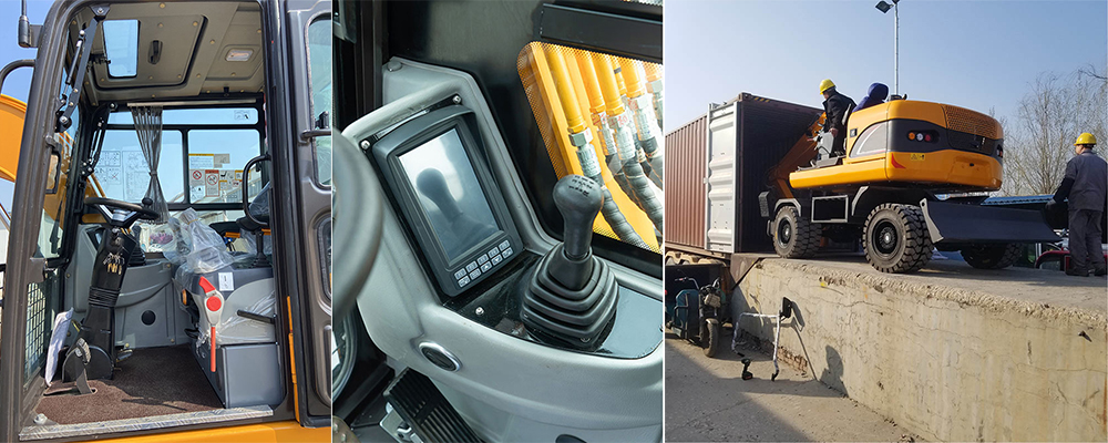 Excavador con ruedas de 6 toneladas con acoplador rápido hidráulico Excavador con ruedas de 6 toneladas con acoplador rápido hidráulico