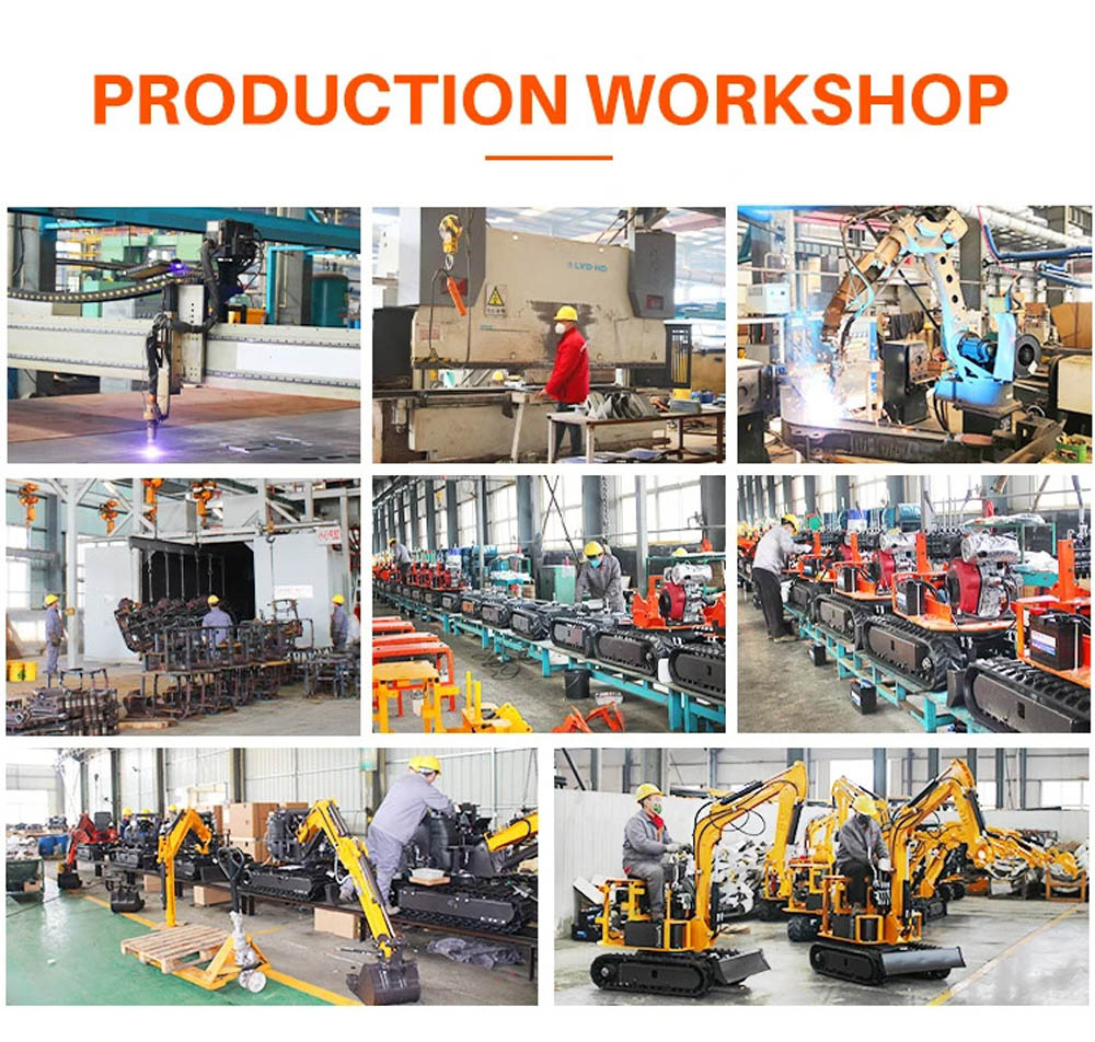 1 T Mini Excavator With Piston Pump Hydraulic System