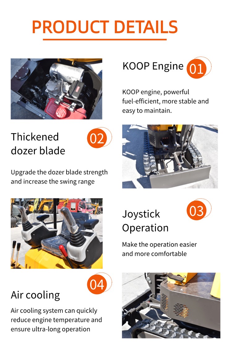 KN10-9 Minibagger für Landschaftsbau und Landwirtschaft KN10-9 Minibagger für Landschaftsbau und Landwirtschaft
