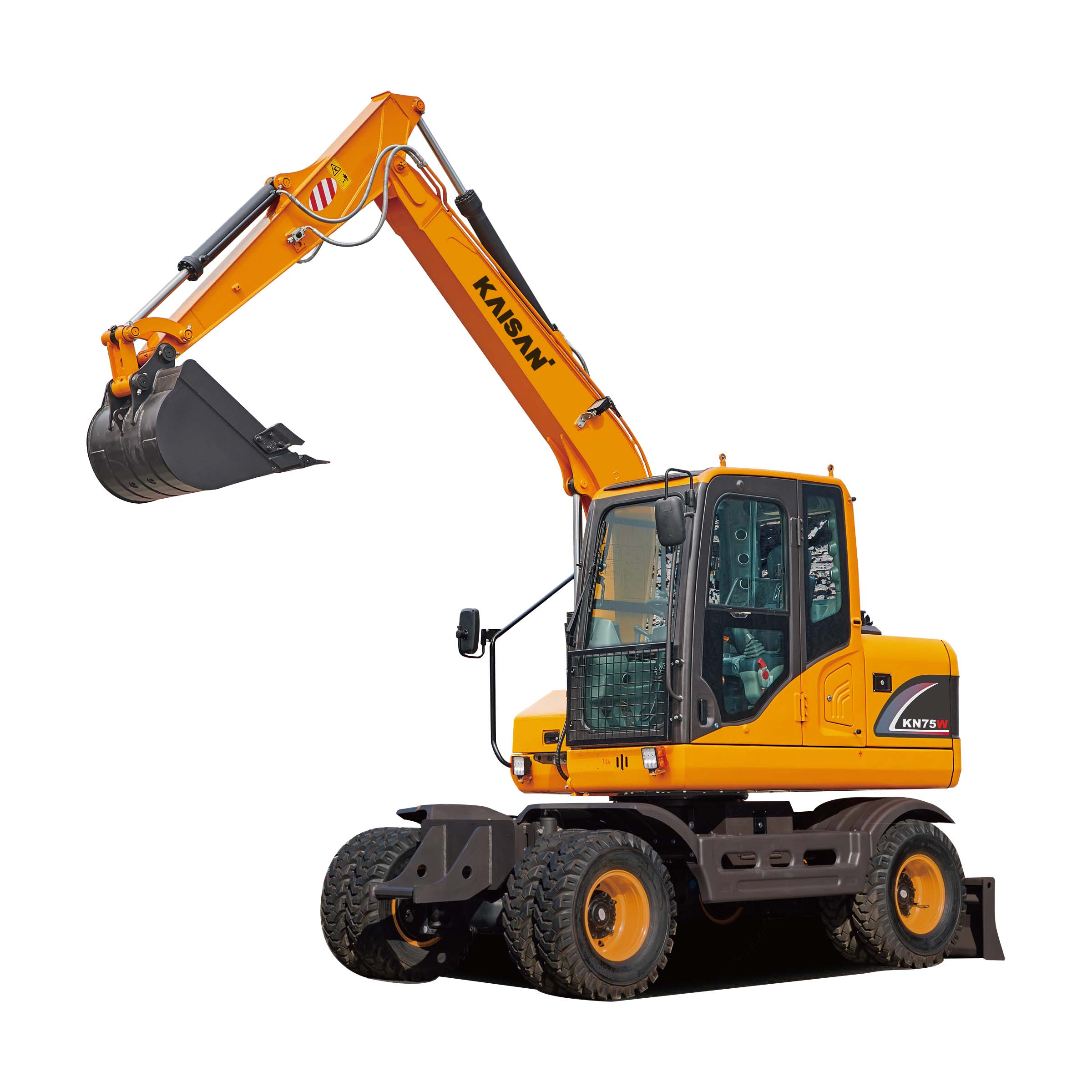 Escavatore gommato KN75W dalle prestazioni eccellenti